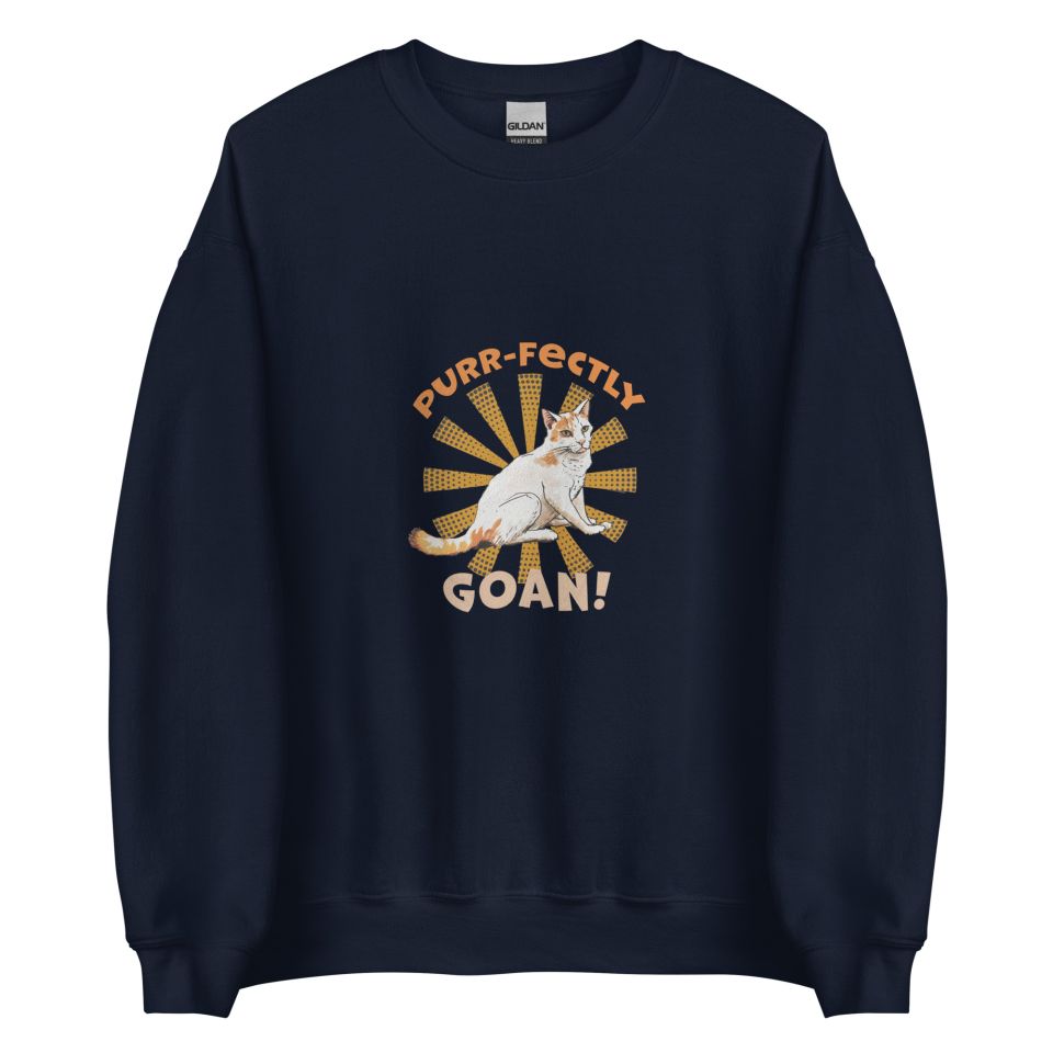 Unisex Crew Neck Sweatshirt Navy Front 653e8d589f2e4.jpg
