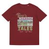 Unisex Organic Cotton T Shirt Burgundy Front 652399b3e40a0.jpg