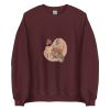 Unisex Crew Neck Sweatshirt Maroon Front 653e8b0fdb966.jpg