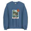 Unisex Crew Neck Sweatshirt Indigo Blue Front 653d448a619a6.jpg