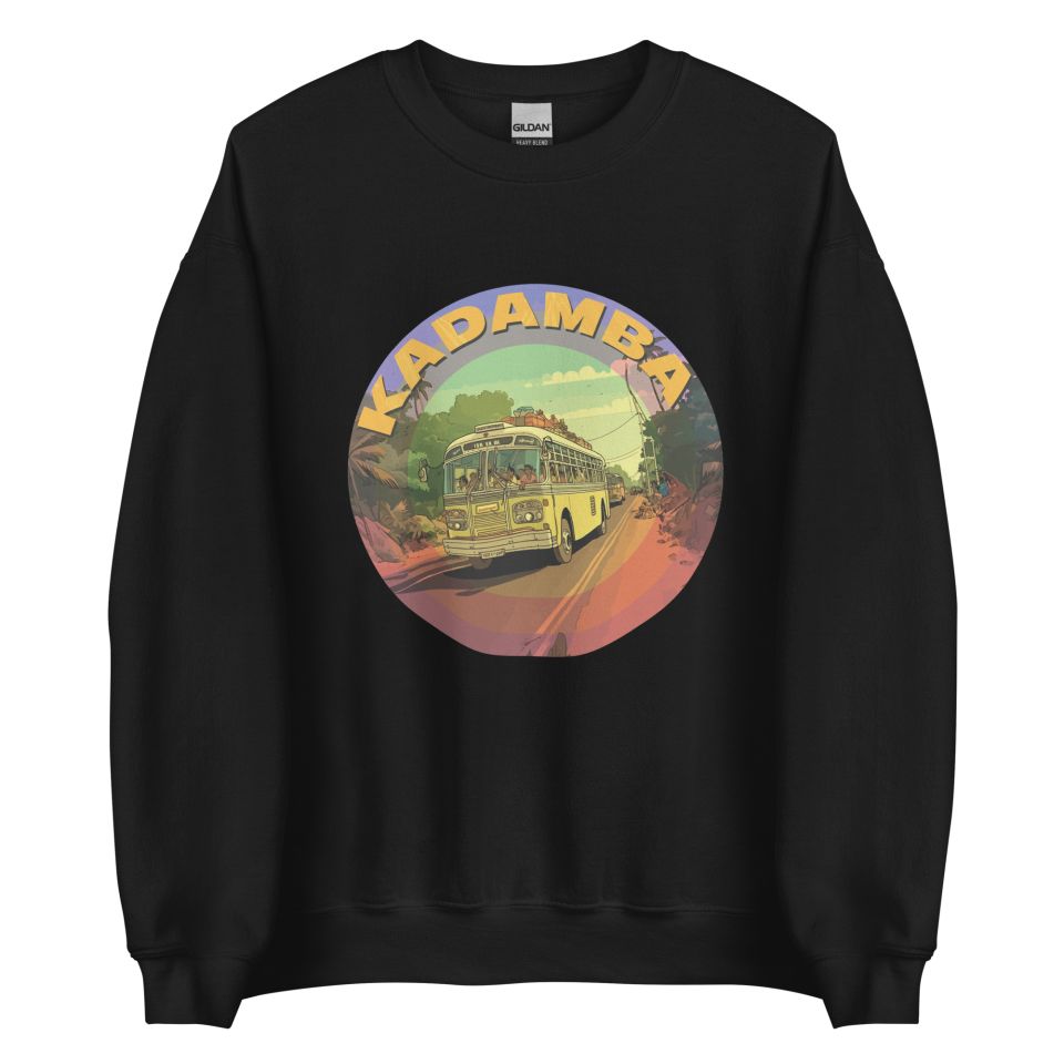 Unisex Crew Neck Sweatshirt Black Front 653cb4205c314.jpg