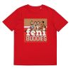 Unisex Organic Cotton T Shirt Red Front 65239c2f9144f.jpg