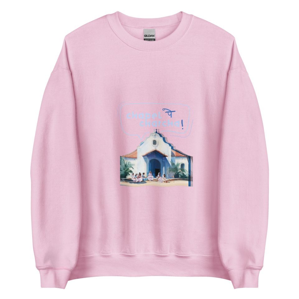 Unisex Crew Neck Sweatshirt Light Pink Front 653d4516699cd.jpg