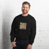 Unisex Crew Neck Sweatshirt Black Front 653d4b72cd91e.jpg