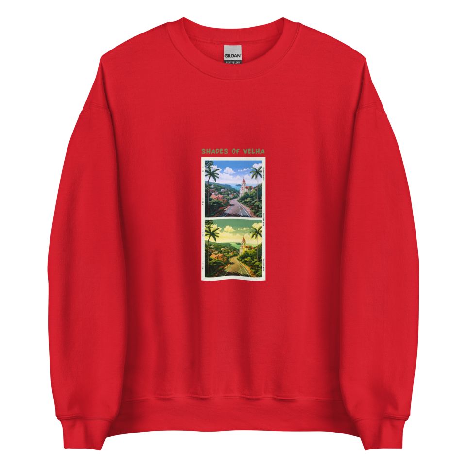 Unisex Crew Neck Sweatshirt Red Front 654ddb8413af4.jpg