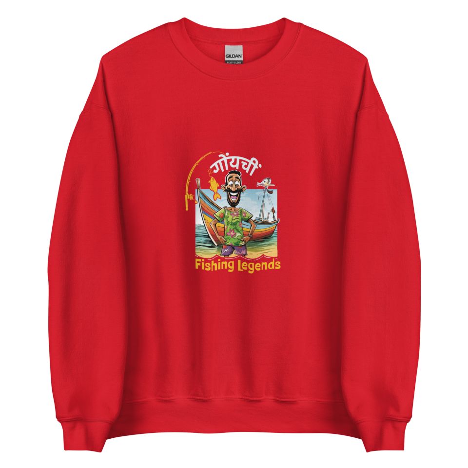 Unisex Crew Neck Sweatshirt Red Front 653e8942f1a3f.jpg