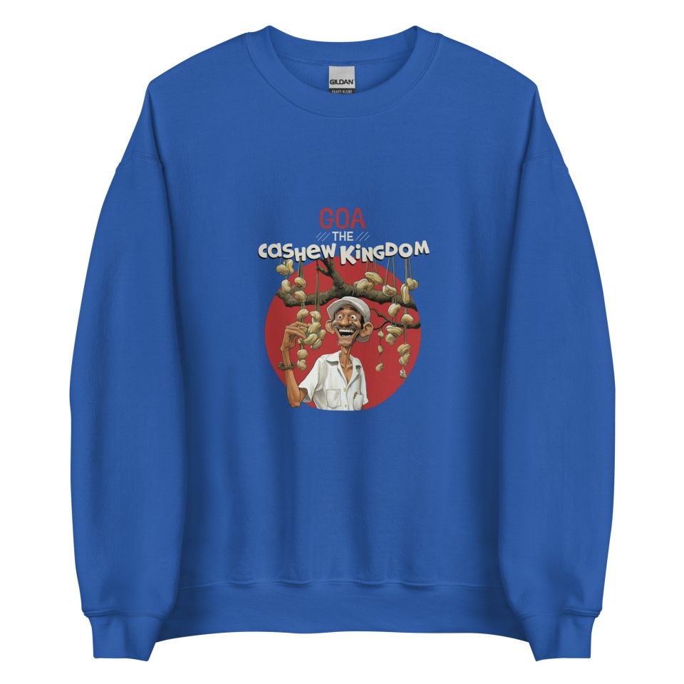 Unisex Crew Neck Sweatshirt Royal Front 653d43ca2cde8.jpg