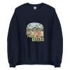 Unisex Crew Neck Sweatshirt Navy Front 653cb5a1c22ed.jpg