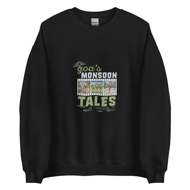 Unisex Crew Neck Sweatshirt Black Front 653d48e92a1b6.jpg