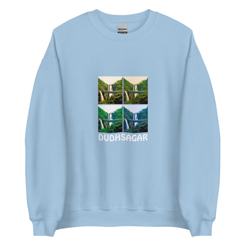 Unisex Crew Neck Sweatshirt Light Blue Front 654defaad37d8.jpg