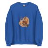 Unisex Crew Neck Sweatshirt Royal Front 653e8b0fdcbb0.jpg