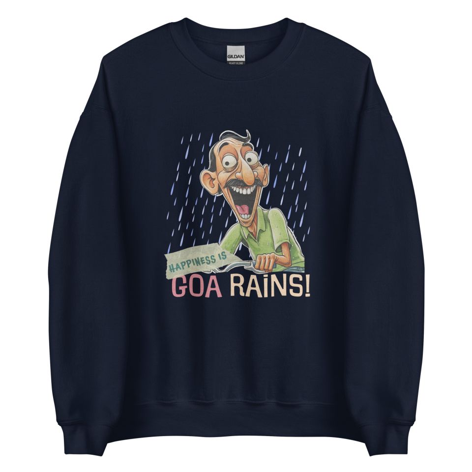 Unisex Crew Neck Sweatshirt Navy Front 653cb3cd67295.jpg