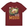 Unisex Organic Cotton T Shirt Burgundy Front 651cf89eae1d6.jpg