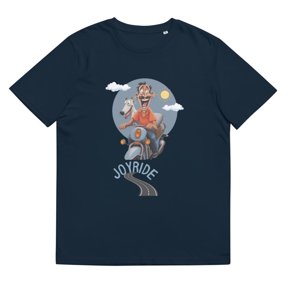 Unisex Organic Cotton T Shirt French Navy Front 654775317e538.jpg