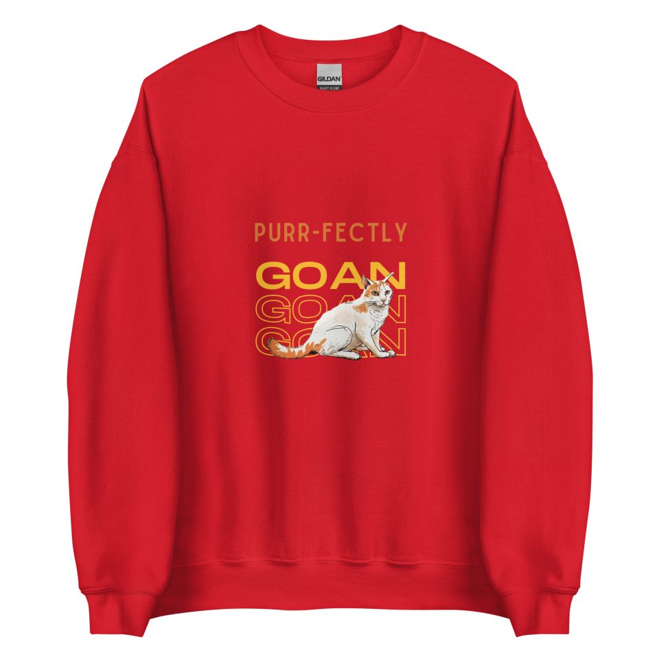 Unisex Crew Neck Sweatshirt Red Front 654e0398cc58c.jpg