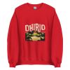 Unisex Crew Neck Sweatshirt Red Front 6538e41b5ee07.jpg