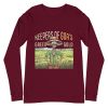 Unisex Long Sleeve Tee Maroon Front 650932e0e16c8.jpg