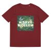 Unisex Organic Cotton T Shirt Burgundy Front 651f9e666bd23.jpg