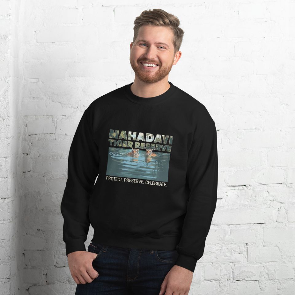 Unisex Crew Neck Sweatshirt Black Front 653cb35c56112.jpg