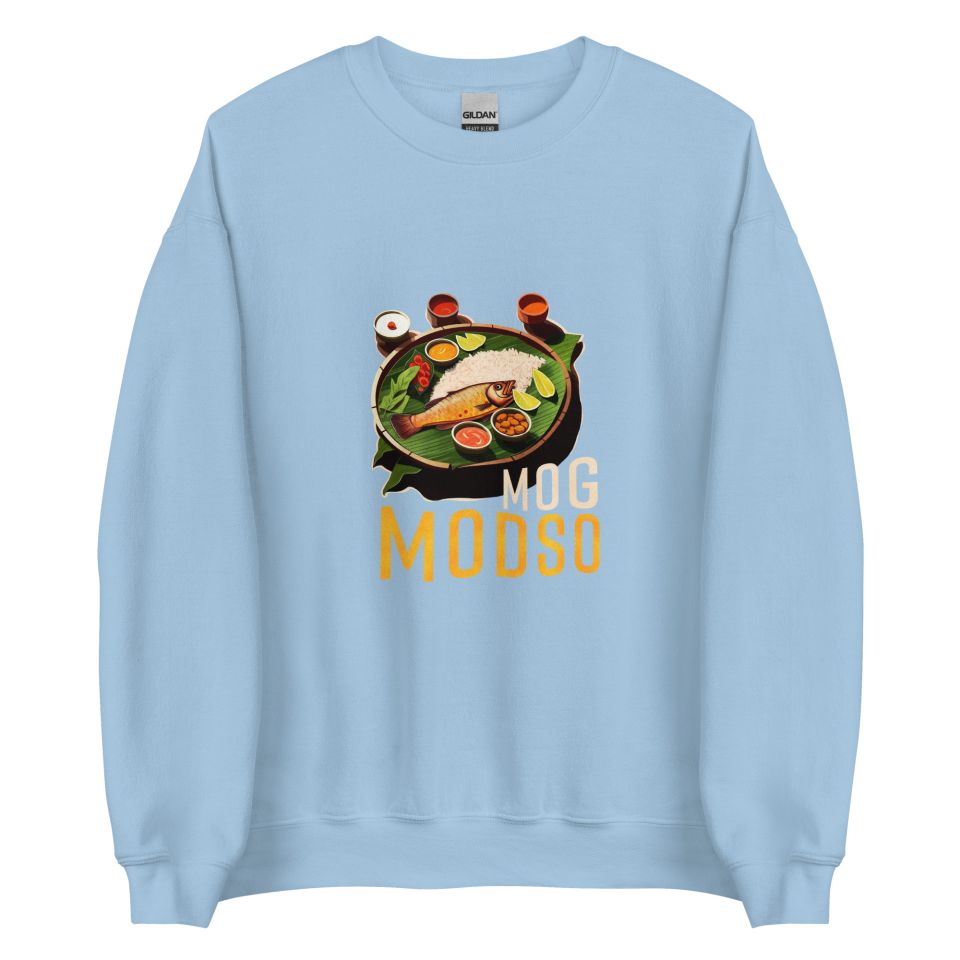 Unisex Crew Neck Sweatshirt Light Blue Front 6538e1e48b379.jpg