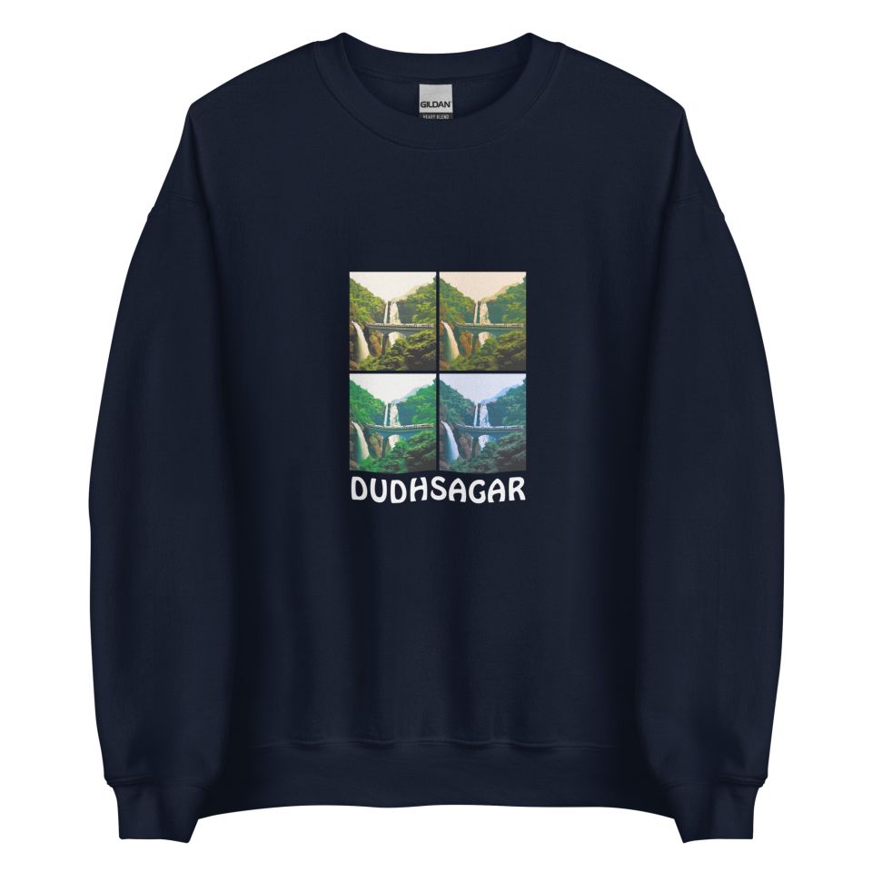 Unisex Crew Neck Sweatshirt Navy Front 654defaace54c.jpg