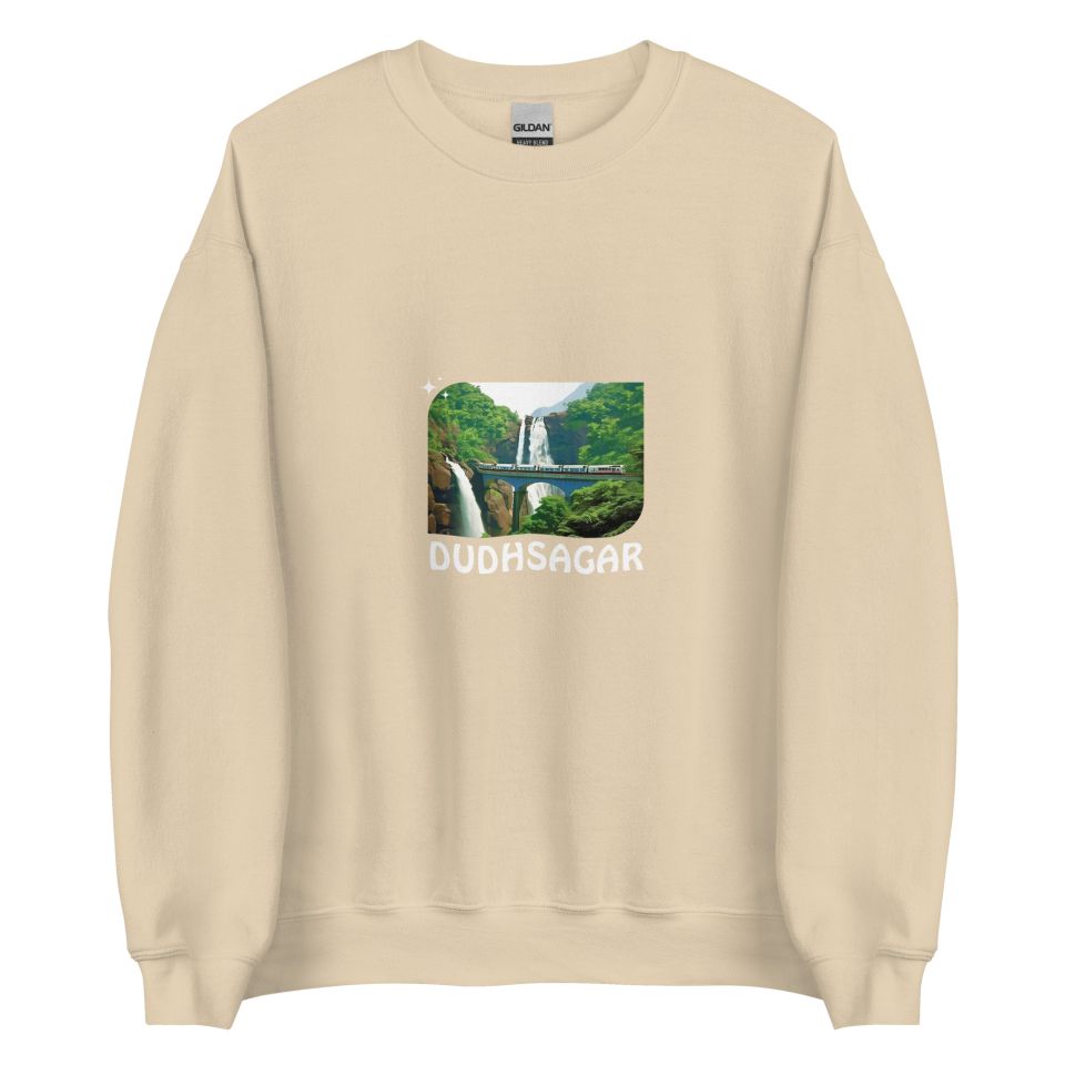 Unisex Crew Neck Sweatshirt Sand Front 654df0c468272.jpg