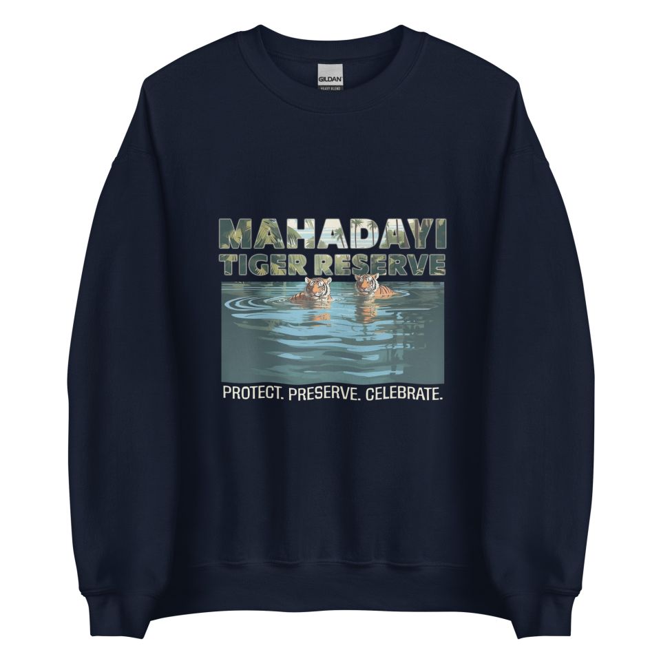 Unisex Crew Neck Sweatshirt Navy Front 653cb35c5653d.jpg