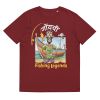 Unisex Organic Cotton T Shirt Burgundy Front 65239a2a20e7c.jpg