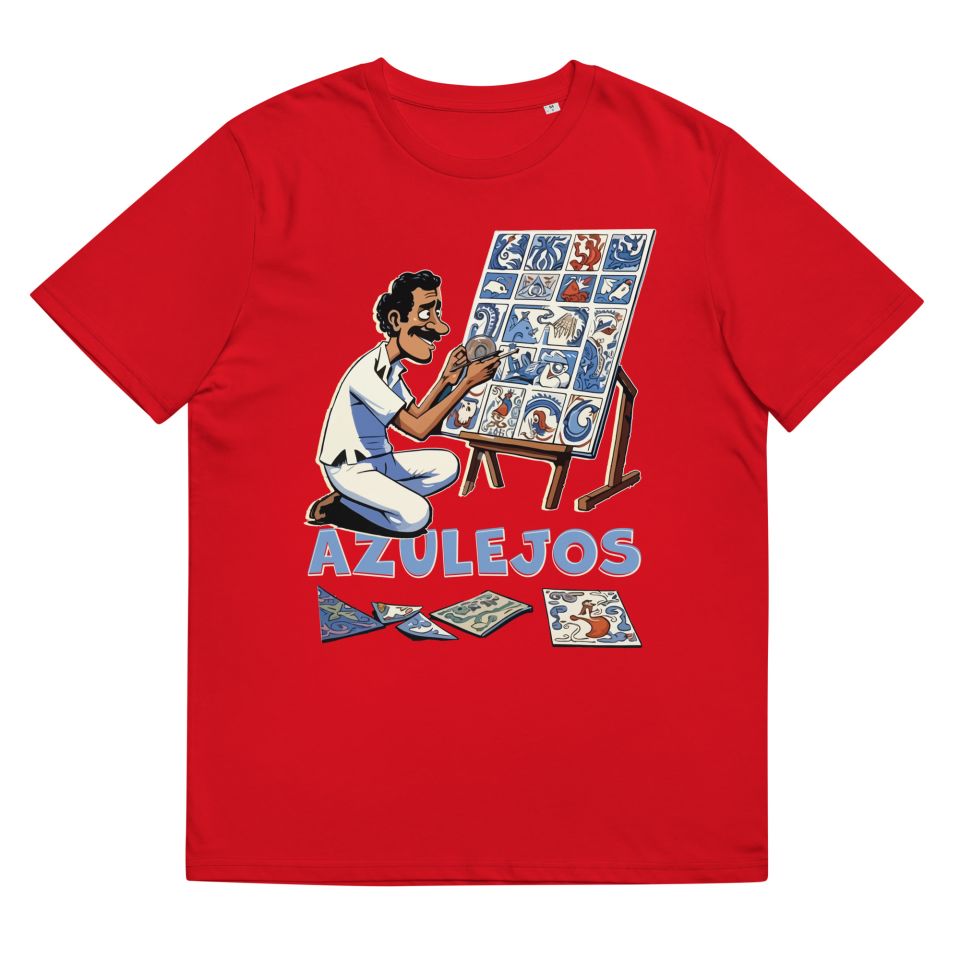 Unisex Organic Cotton T Shirt Red Front 651e674210db9.jpg