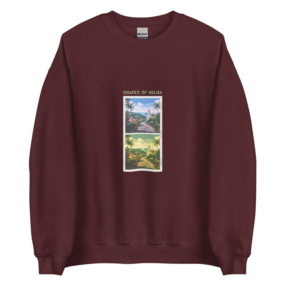 Unisex Crew Neck Sweatshirt Maroon Front 654ddb84133a2.jpg