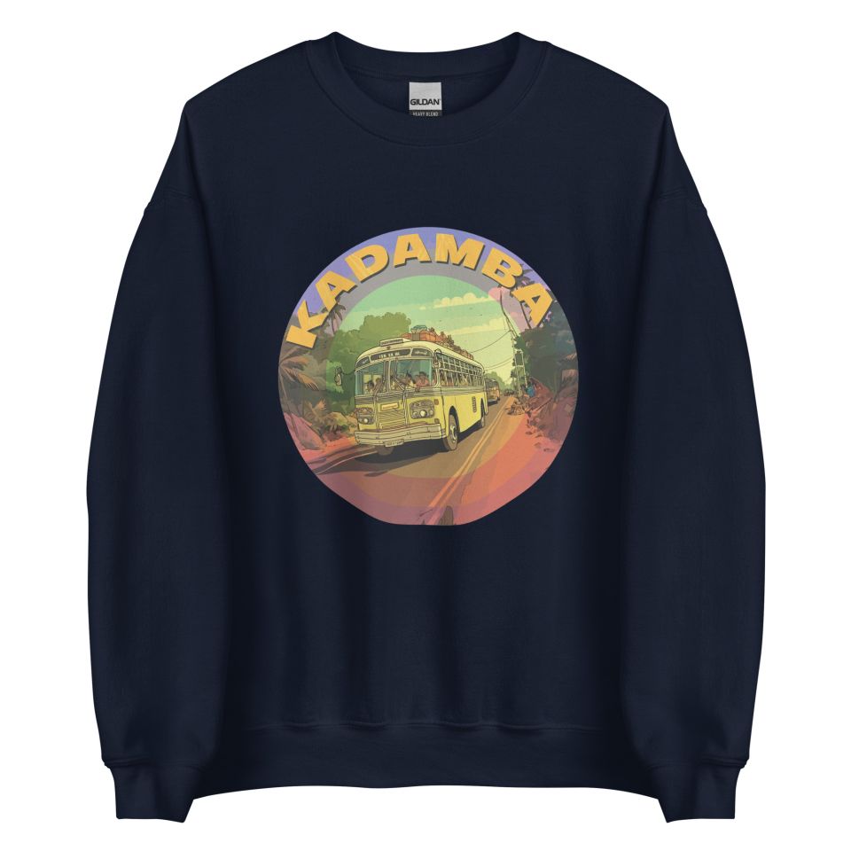 Unisex Crew Neck Sweatshirt Navy Front 653cb4205d970.jpg