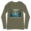 Unisex Long Sleeve Tee Military Green Front 6503e76120de2.jpg