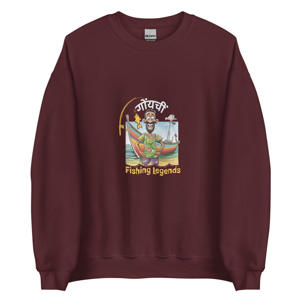 Unisex Crew Neck Sweatshirt Maroon Front 653e8942f0d19.jpg