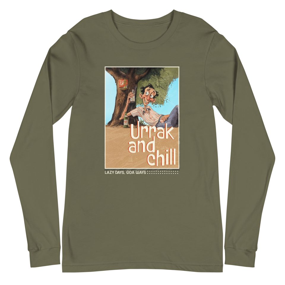 Unisex Long Sleeve Tee Military Green Front 6502aba3c4896.jpg