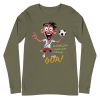 Unisex Long Sleeve Tee Military Green Front 6502d3bcb1092.jpg