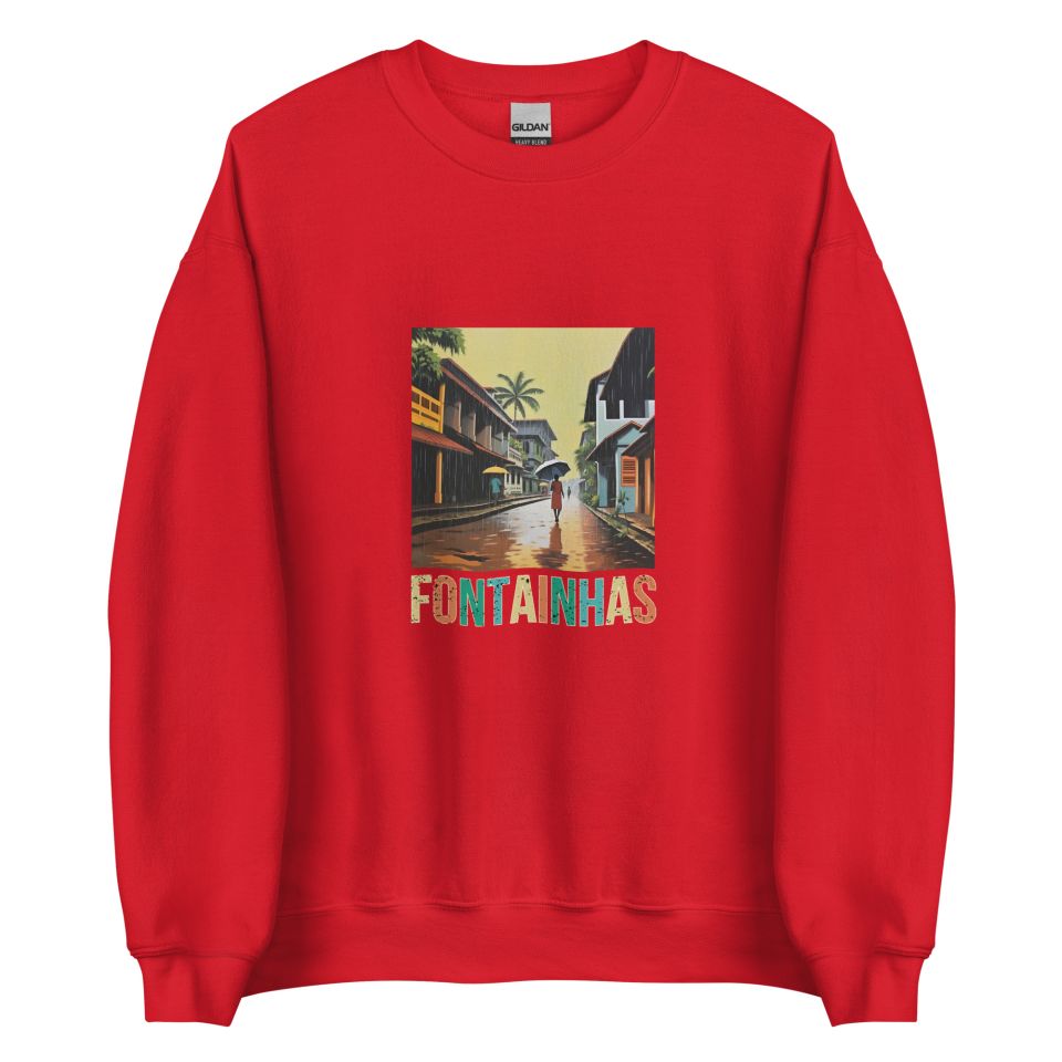 Unisex Crew Neck Sweatshirt Red Front 6538e24e4fd57.jpg