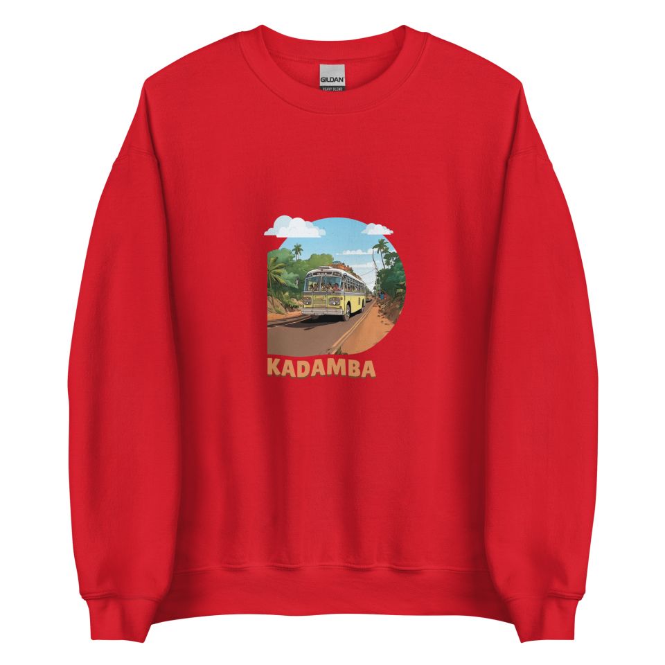 Unisex Crew Neck Sweatshirt Red Front 654e030b193c3.jpg