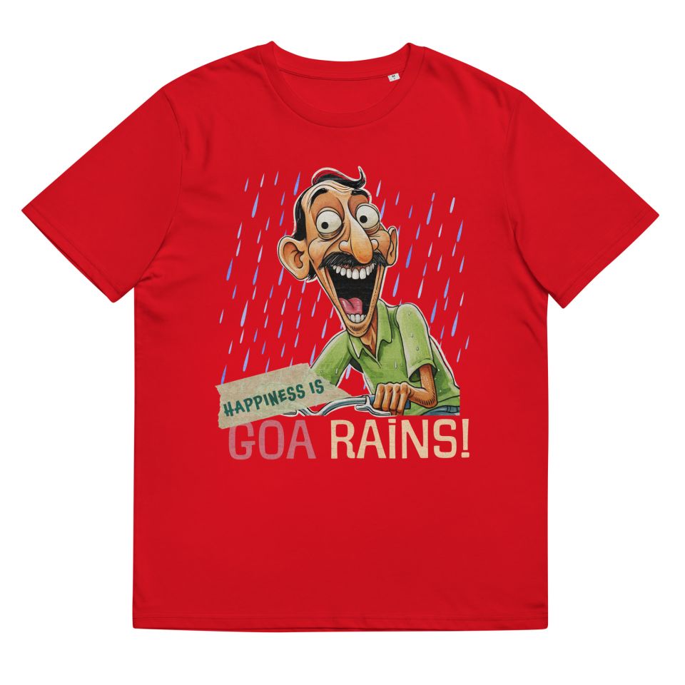 Unisex Organic Cotton T Shirt Red Front 651cfdd77c562.jpg