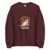 Unisex Crew Neck Sweatshirt Maroon Front 653e8d589fc16.jpg