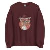 Unisex Crew Neck Sweatshirt Maroon Front 653d43ca2bd53.jpg