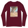 Unisex Long Sleeve Tee Maroon Front 6502aba3c3668.jpg