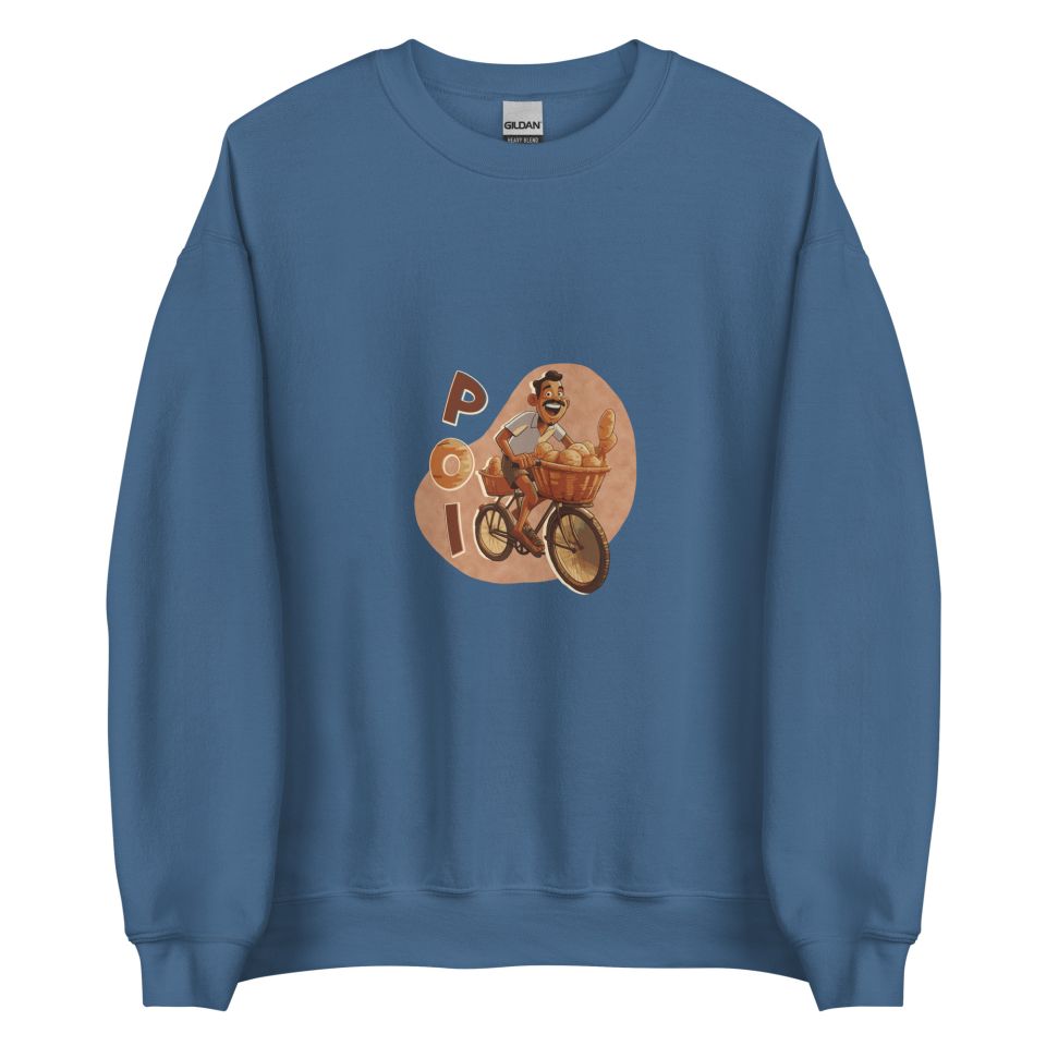 Unisex Crew Neck Sweatshirt Indigo Blue Front 653e8b0fdd6e2.jpg