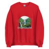 Unisex Crew Neck Sweatshirt Red Front 653cb698b790f.jpg