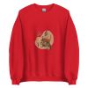 Unisex Crew Neck Sweatshirt Red Front 653e8b0fdc102.jpg