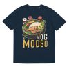 Unisex Organic Cotton T Shirt French Navy Front 651cf89ead8bf.jpg