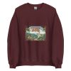 Unisex Crew Neck Sweatshirt Maroon Front 653d45bc089de.jpg