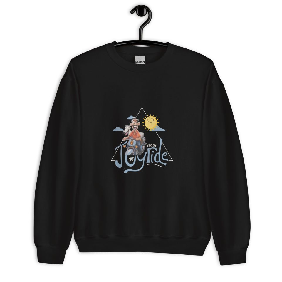 Unisex Crew Neck Sweatshirt Black Front 653e8a7162da1.jpg