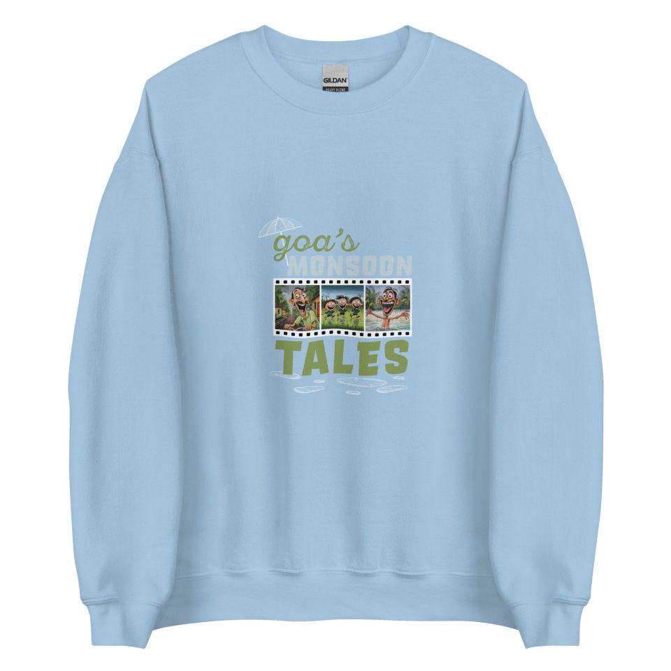 Unisex Crew Neck Sweatshirt Light Blue Front 653d48e932734.jpg