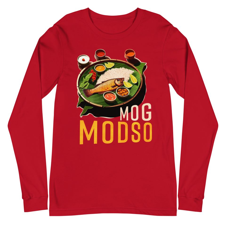 Unisex Long Sleeve Tee Red Front 6502d1d513855.jpg