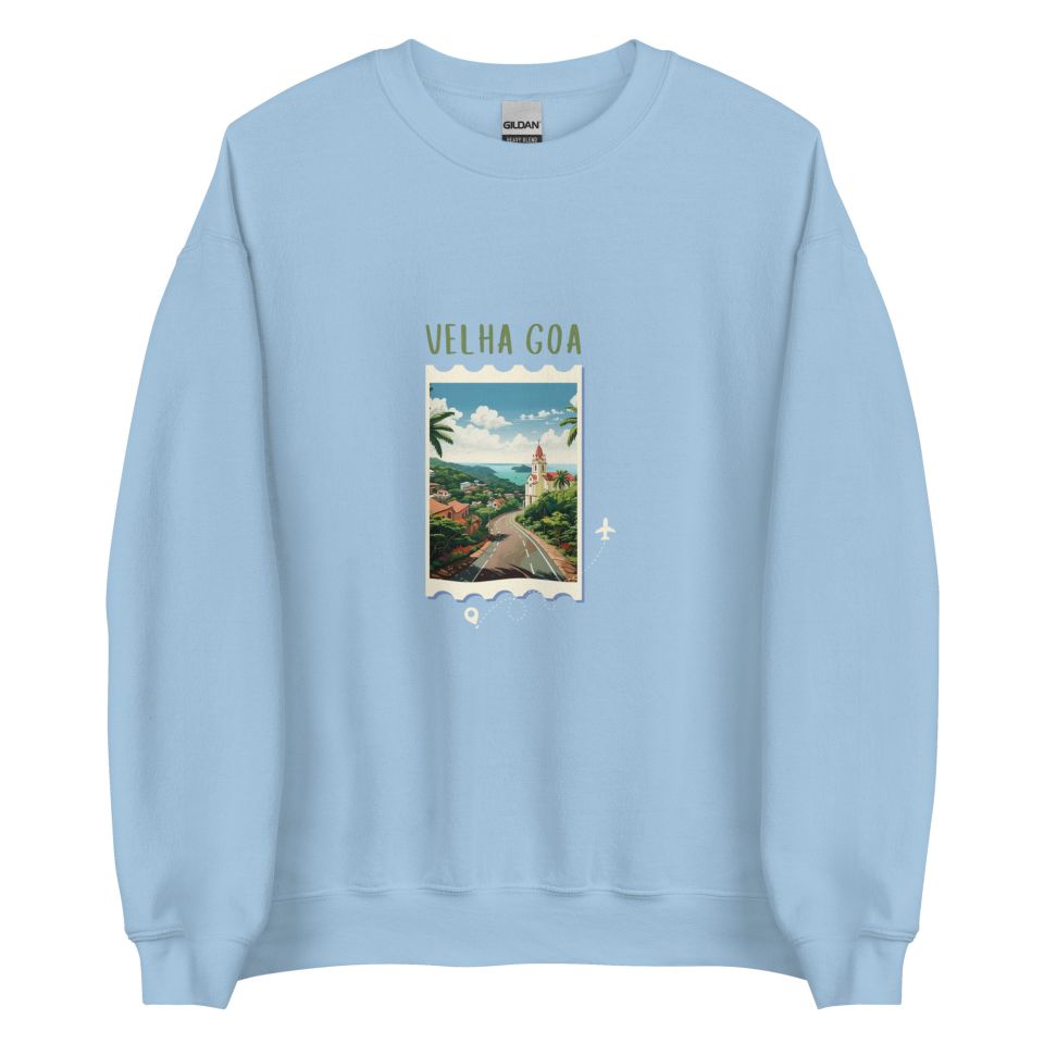Unisex Crew Neck Sweatshirt Light Blue Front 654de3fea1250.jpg